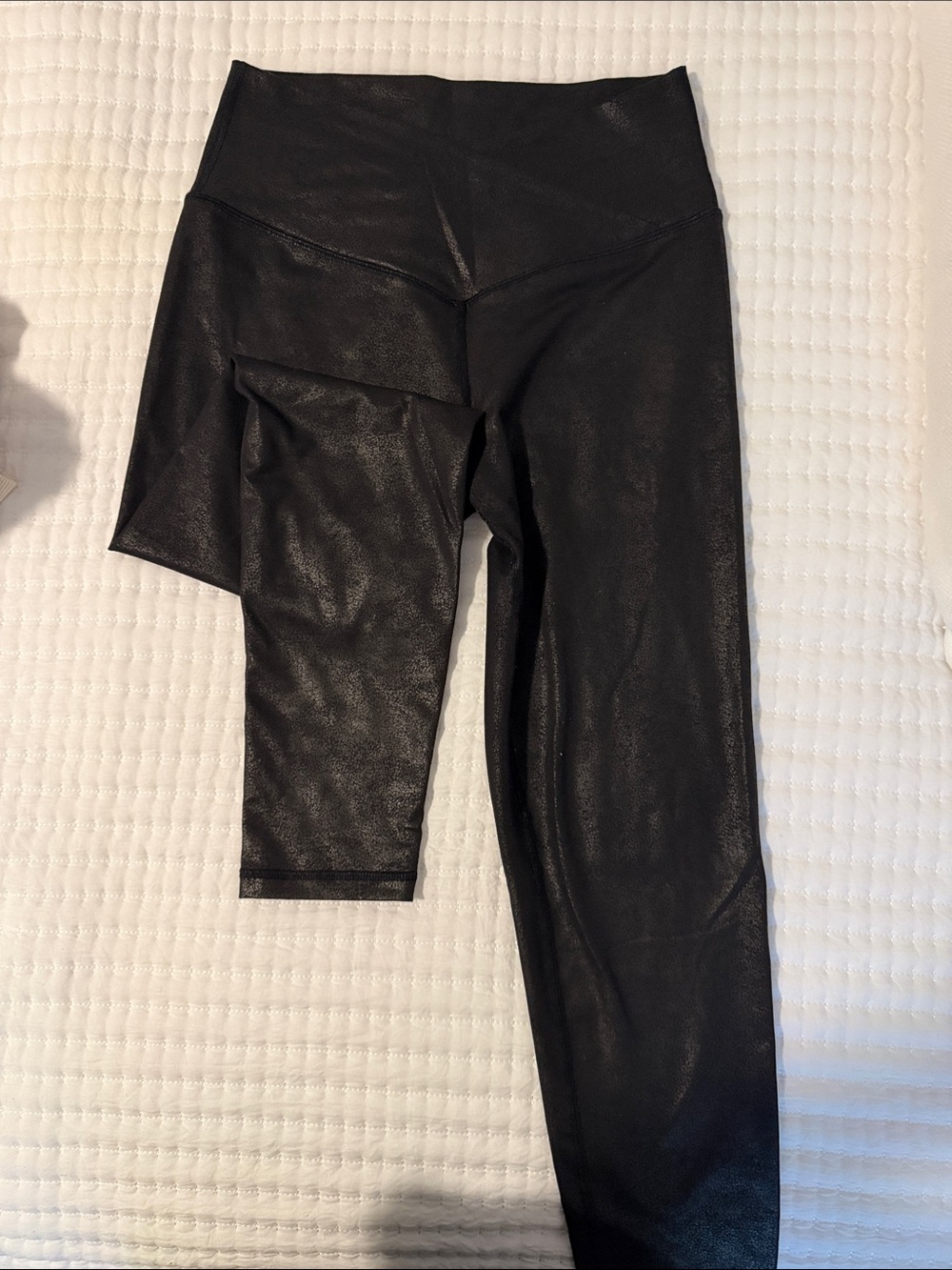 Offline by Aerie Faux Leather “The Hugger” Legging - Black